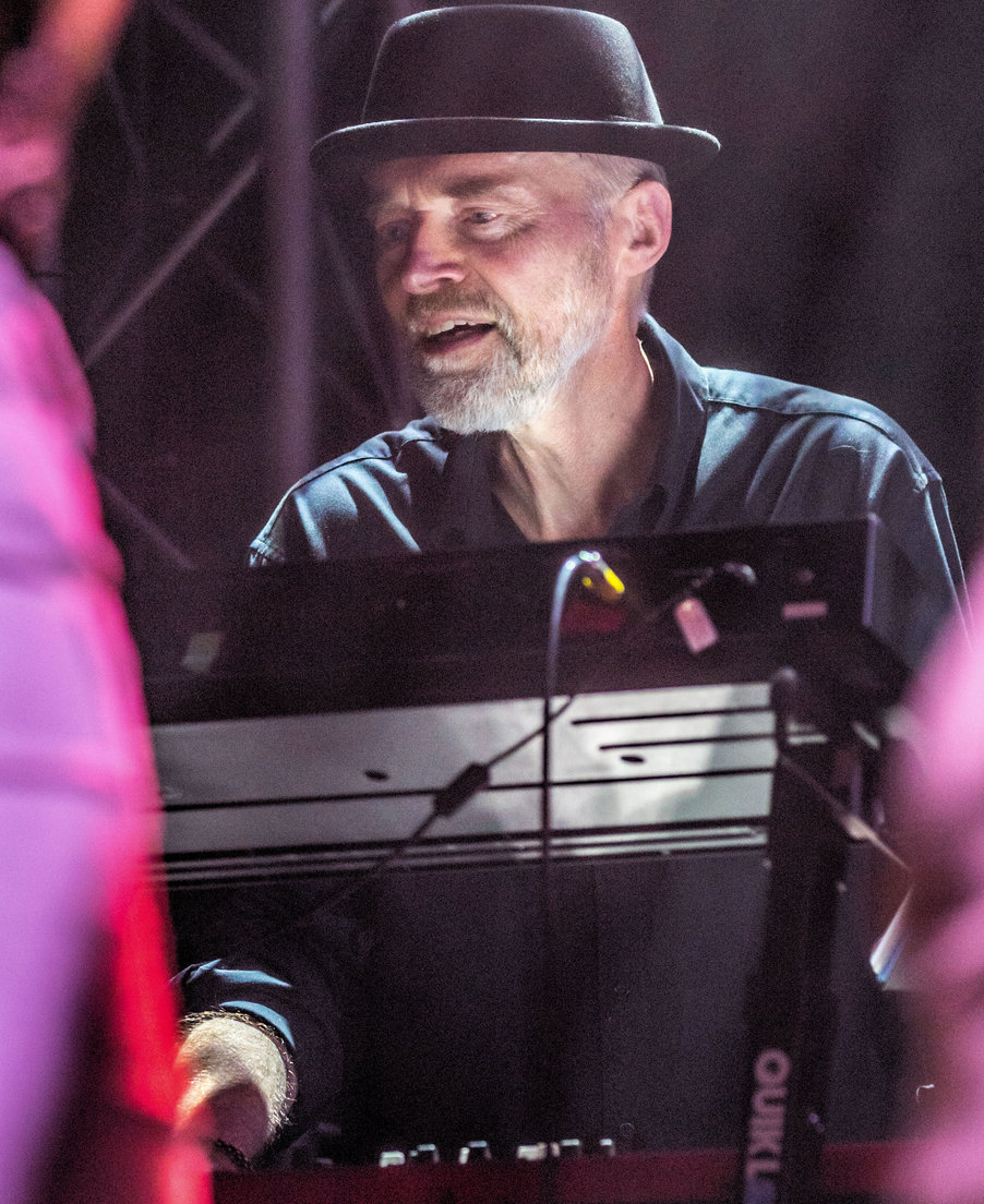 Andy Gatfield at the piano